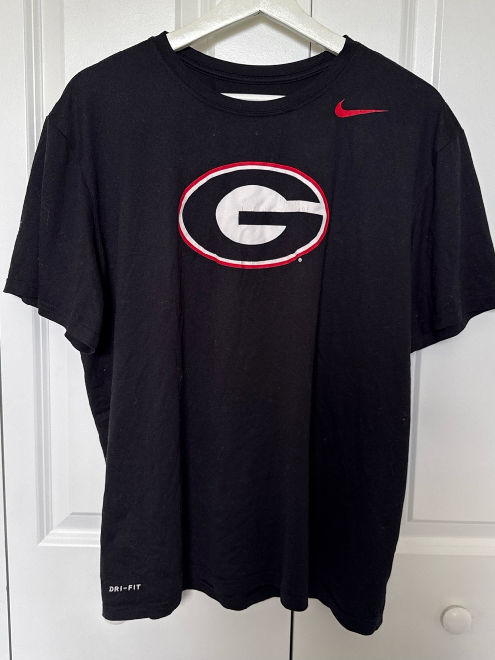 UGA Bulldogs Black The Nike Tee Dri Fit Size XL Tshirt Logo College Football